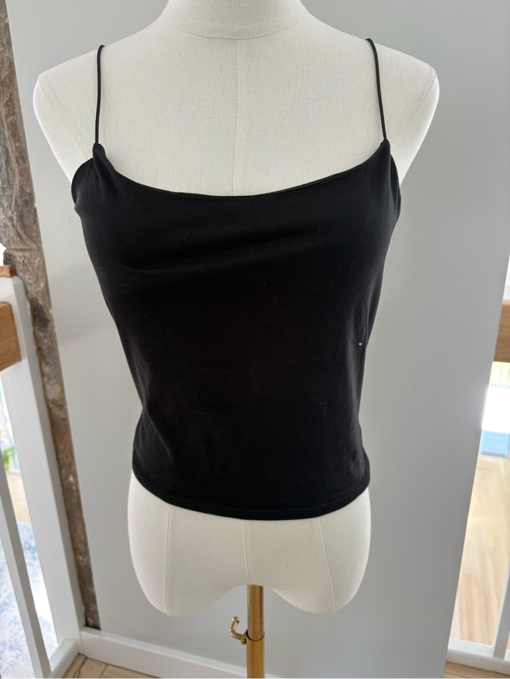 Black Spaghetti Strap Tank Top - Classic Women's Cami